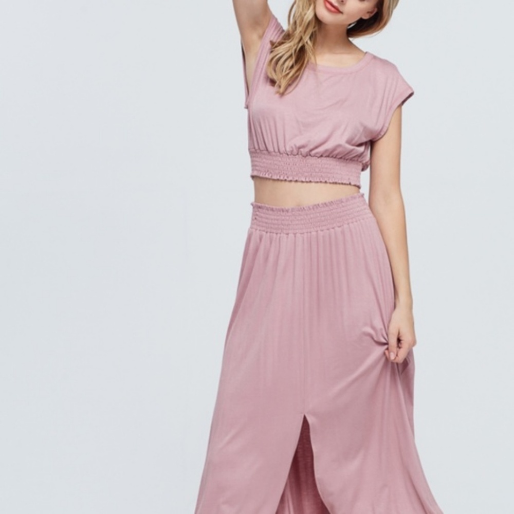 PAPERMOON Flirty Flowy Crop Top and Skirt Set